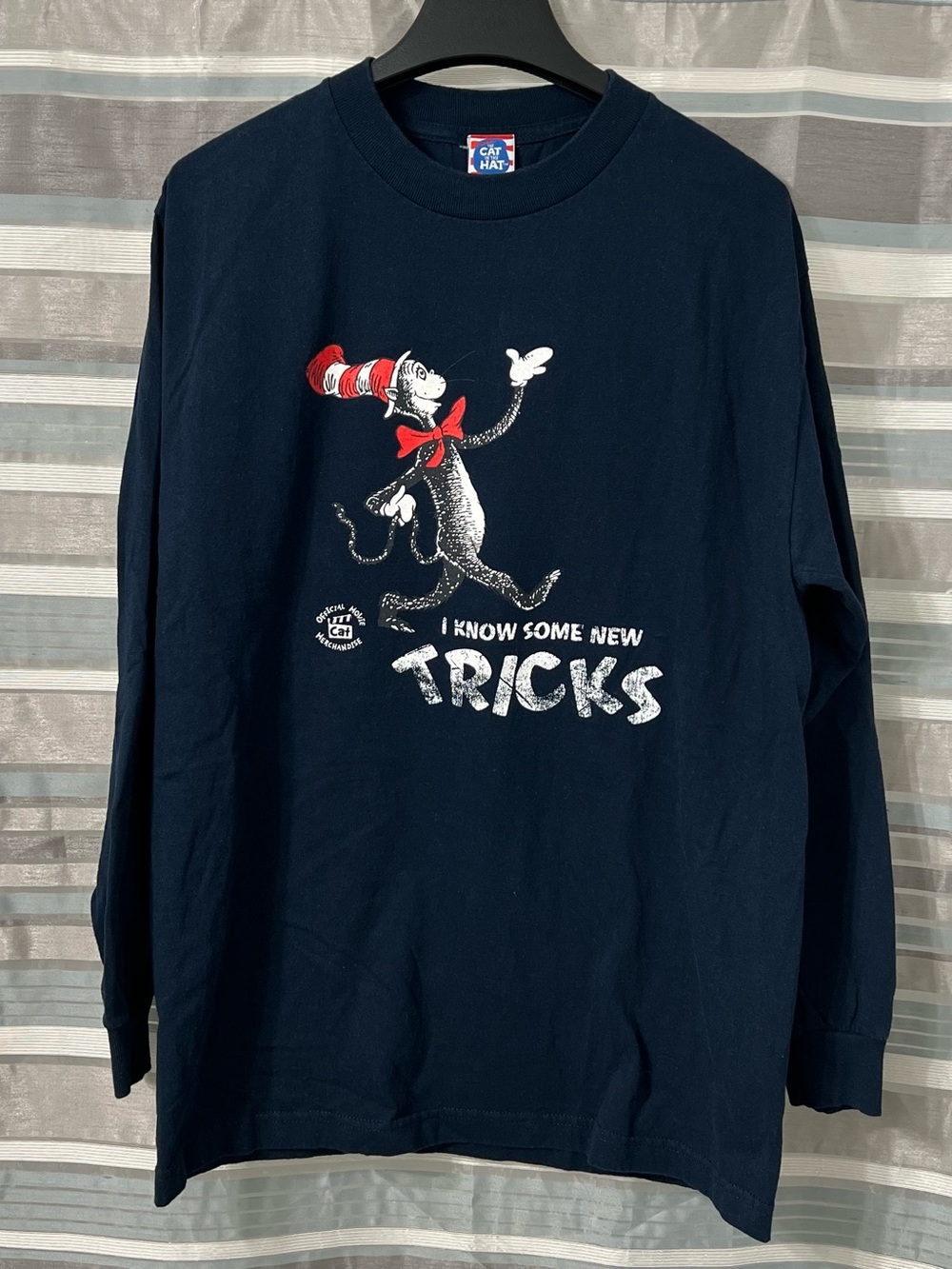 Dr. Seuss Cat in the Hat Long Sleeve Tee - Dark Navy